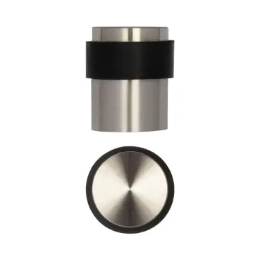 Click Here To Enlarge This Photo Of JSS06 Frelan Hardware Satin Stainless Steel Floor Mounted Door Stop &lpar;No Rose&rpar;  40x30mm