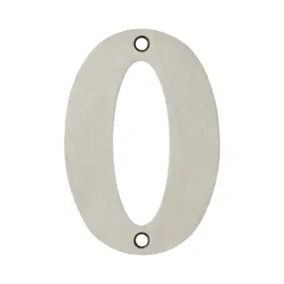 JSS-0 Frelan Hardware 100mm Satin Stainless Steel Numeral No&period;0