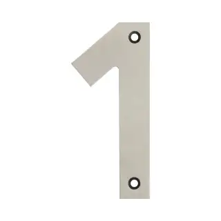 JSS-1 Frelan Hardware 100mm Satin Stainless Steel Numeral No&period;1