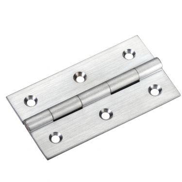 Click Here To Enlarge This Photo Of TDF115SC - Zoo Hardware Solid Drawn Brass Butt Hinges - 75 x 41 x 2mm Satin Chrome