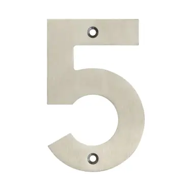 Click Here To Enlarge This Photo Of JSS-5 Frelan Hardware 100mm Satin Stainless Steel Numeral No&period;5