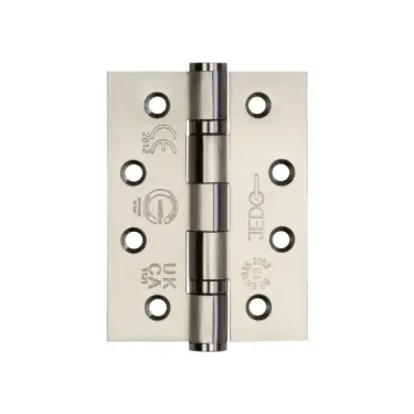 Click Here To Enlarge This Photo Of J9533SSS Frelan Hardware Jedo Certifire Grade 13 &lpar;Stainless Steel&rpar; Ball Bearing Hinges 102mm x 76mm x 3mm Satin Stainless Steel &lpar;Pack of 3&rpar;