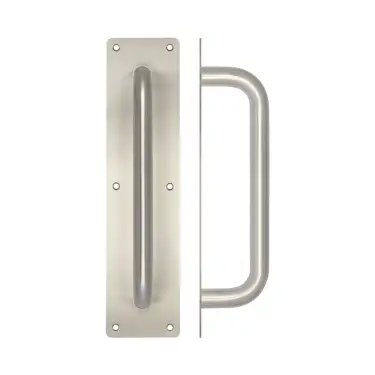 Click Here To Enlarge This Photo Of JSS1602 Frelan Hardware Satin Stainless Steel 300mm Pull Handle on 350mm x 75mm Plate