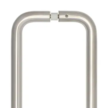 Click Here To Enlarge This Photo Of JSS120E Frelan Hardware Satin Stainless Steel &lpar;G304&rpar; 600mm x 19mm D Shape Pull Handles &lpar;Back to Back&rpar;