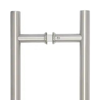 JSS223A Frelan Hardware Satin Stainless Steel &lpar;G304&rpar; 25mm Guardsman Pull Handles 400mm x 25mm x 300mm &lpar;Back to Back&rpar;