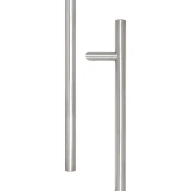 Click Here To Enlarge This Photo Of JSS519A Frelan Hardware Satin Stainless Steel &lpar;G304&rpar; Cranked Pull Handle 600mm x 32mm x 400mm &lpar;Bolt Through&rpar;