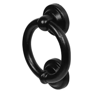 DuraTique Ring Door Knocker&comma; Stainless Steel&comma; Textured Matt Black Finish &lpar;DKB225-TMB&rpar;