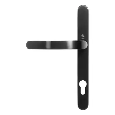 Click Here To Enlarge This Photo Of BLU Performance Ergonomic Lever Door Handle on Backplate Set &lpar;92mm c&sol;c&rpar; 316 Stainless Steel in a PVD Satin Black Finish &lpar;EGC096-PBK&rpar;