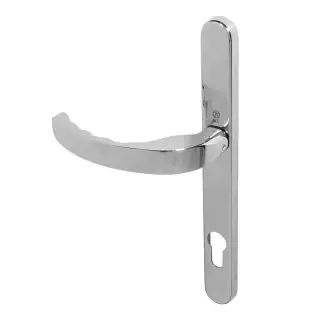 BLU Performance Ergonomic Lever Door Handle on Backplate Set &lpar;92mm c&sol;c&rpar; 316 Polished Stainless Steel &lpar;EGC096-PSS&rpar;