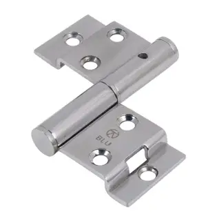 BLU Performance Tritus Flush Lift Off Butt Hinge &lpar;Left Hand&rpar; 77&period;2 x 45&period;8 x 2&period;5mm&comma; 316 Polished Stainless Steel &lpar;FH70-LH-PSS&rpar;