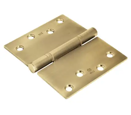 Click Here To Enlarge This Photo Of BLU Performance Projection Hinge Square Corner&comma; 125 x 102 x 3mm&comma; 316 Stainless Steel in a PVD Satin Brass Finish &lpar;HQ45-PSB&rpar;