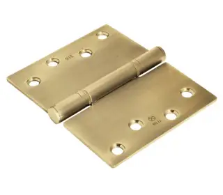 BLU Performance Projection Hinge Square Corner&comma; 125 x 102 x 3mm&comma; 316 Stainless Steel in a PVD Satin Brass Finish &lpar;HQ45-PSB&rpar;