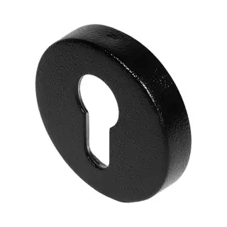 BLU Performance Round Euro Profile Escutcheon&comma; 55 x 10&period;5mm&comma; 316 Stainless Steel in a Textured Matt Black Finish &lpar;KM055B-TMB&rpar;