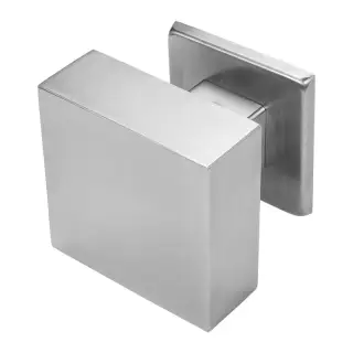BLU Performance 63mm Square Secret Fix Centre Door Knob&comma; 316 Solid Satin Stainless Steel &lpar;KM126-SF-SSS&rpar;