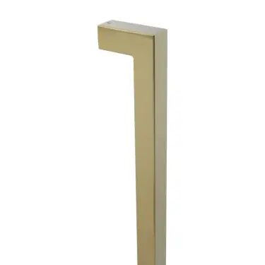Click Here To Enlarge This Photo Of BLU Performance HAB4 Inline Square Mitre Pull Handle &lpar;32mm Width&rpar; 316 Stainless Steel in a PVD Satin Brass Finish