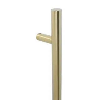 BLU Performance HAB2 Inline Round 'T' Bar Pull Handle &lpar;32mm Diameter&rpar; 316 PVD Satin Brass Finish