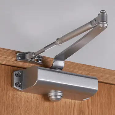 Click Here To Enlarge This Photo Of CE3F UNION Fire Rated Fixed Power Size 3 Overhead Door Closer - Silver