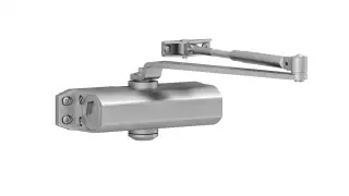 CE3F UNION Fire Rated Fixed Power Size 3 Overhead Door Closer - Silver