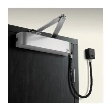 Click Here To Enlarge This Photo Of CE4F-E-SSS UNION Electromagnetic &lpar;Hold Open&sol;Free Swing&rpar; Fixed Power Size 4 Overhead Door Closer - Satin Stainless Steel