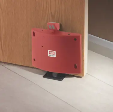 Click Here To Enlarge This Photo Of J-8755ARED UNION DoorSense Acoustic Fire Door Holder - Red