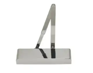 TS5&period;226BC&period;PSS BOSS Door Controls EN&period;2-6 Polished Stainless Steel Overhead Door Closer with Backcheck