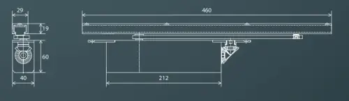 Click Here To Enlarge This Photo Of ITS6&period;225&period;SIL BOSS Door Controls EN&period;2-5 Silver Concealed Cam Action Overhead Door Closer