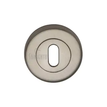 Click Here To Enlarge This Photo Of SC-0191-SNZ M&period;Marcus Sorrento Keyhole Escutcheon Satin Nickel on Zinc finish