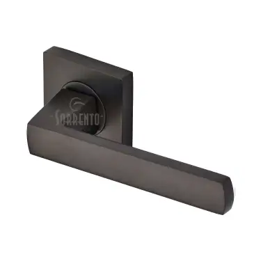 Click Here To Enlarge This Photo Of SC-4062-MBZ M&period;Marcus Sorrento Door Handle Lever Latch on Square Rose Axis Design Matt Bronze on Zinc finish