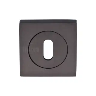 SC-SQ0191-MBZ M&period;Marcus Sorrento Keyhole Square Escutcheon Matt Bronze on Zinc finish
