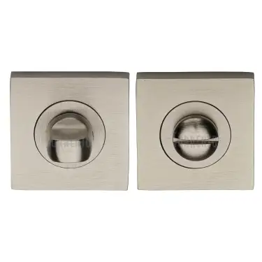 Click Here To Enlarge This Photo Of SC-SQ0195-SNZ M&period;Marcus Sorrento Square Thumbturn & Emergency Release Satin Nickel on Zinc Finish