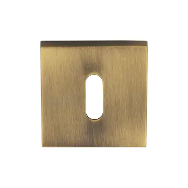 Click Here To Enlarge This Photo Of SC-SQ5002-AZ M&period;Marcus Sorrento Concealed Square Keyhole Escutcheon Antique Brass on Zinc finish