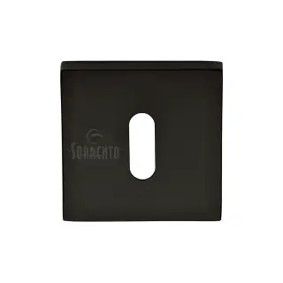SC-SQ5002-BLK M&period;Marcus Sorrento Concealed Square Keyhole Escutcheon Matt Black finish