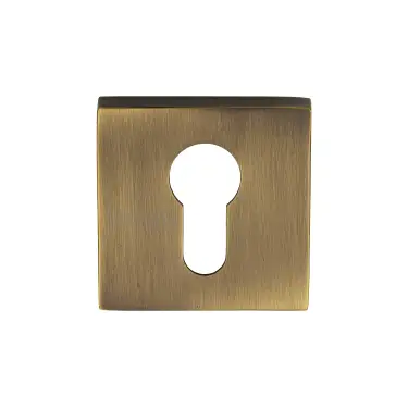 Click Here To Enlarge This Photo Of SC-SQ5004-AZ M&period;Marcus Sorrento Concealed Square Euro Escutcheon Antique Brass on Zinc finish