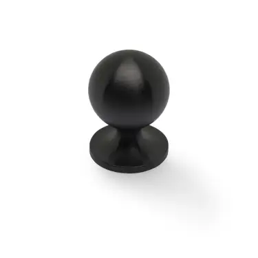 Click Here To Enlarge This Photo Of AW844-32-DBZPVD - Alexander & Wilks Plain Caesar Cupboard Knob on Round Rose 32mm - Dark Bronze PVD