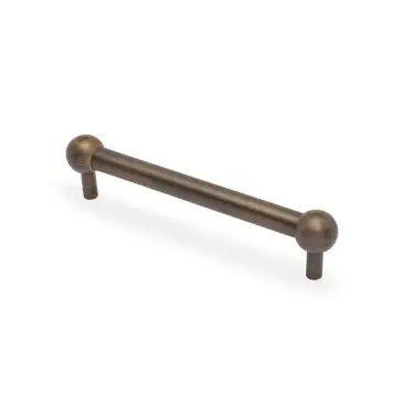 Click Here To Enlarge This Photo Of AW856-160-AB - Alexander & Wilks Plain Caesar Cabinet Pull 160mm c&sol;c - Antique Brass