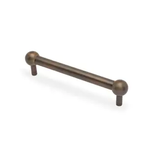 AW856-160-AB - Alexander & Wilks Plain Caesar Cabinet Pull 160mm c&sol;c - Antique Brass