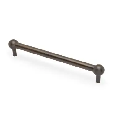 Click Here To Enlarge This Photo Of AW856-224-AB - Alexander & Wilks Plain Caesar Cabinet Pull 224mm c&sol;c - Antique Brass