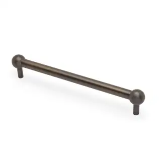 AW856-224-AB - Alexander & Wilks Plain Caesar Cabinet Pull 224mm c&sol;c - Antique Brass