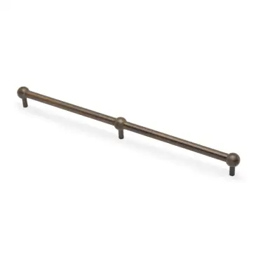 Click Here To Enlarge This Photo Of AW856-448-AB - Alexander & Wilks Plain Caesar Cabinet Pull 448mm c&sol;c - Antique Brass