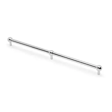 Click Here To Enlarge This Photo Of AW856-448-PC - Alexander & Wilks Plain Caesar Cabinet Pull 448mm c&sol;c - Polished Chrome