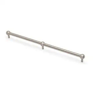 AW856-448-SN - Alexander & Wilks Plain Caesar Cabinet Pull 448mm c&sol;c - Satin Nickel