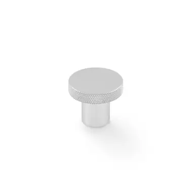 Click Here To Enlarge This Photo Of AW802-30-PC - Alexander & Wilks Hanover Knurled Circular Cupboard Knob 30mm - Polished Chrome