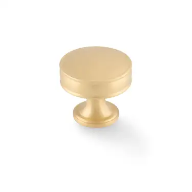 Click Here To Enlarge This Photo Of AW808-38-SB - Alexander & Wilks Lynd Cupboard Knob - Satin Brass - 38mm