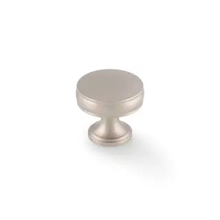 AW808-32-SN - Alexander & Wilks Lynd Cupboard Knob - Satin Nickel - 32mm