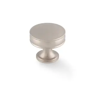 AW808-38-SN - Alexander & Wilks Lynd Cupboard Knob - Satin Nickel - 38mm