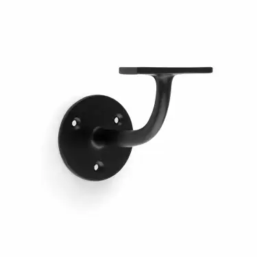 Click Here To Enlarge This Photo Of AW750BL - Alexander & Wilks Handrail Bracket &lpar;Heavy&rpar; 80mm projection - Black