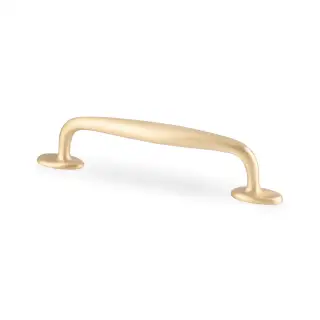 AW861-128-SB - Alexander & Wilks Ashbury Cabinet Pull 128mm c&sol;c - Satin Brass
