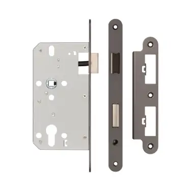 Click Here To Enlarge This Photo Of JL-DS60RDB Frelan Hardware Jedo DIN Euro Profile Sashlock 60mm Backset &lpar;72mm c&sol;c&rpar; with Radius Corners - Dark Bronze
