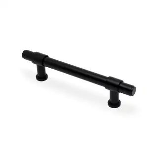 AW839P-128-BL - Alexander & Wilks Kingston Plain Pull Handle 128mm c&sol;c - Black
