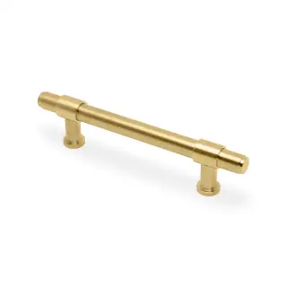 AW839P-128-SBPVD - Alexander & Wilks Kingston Plain Pull Handle 128mm c&sol;c - Satin Brass PVD